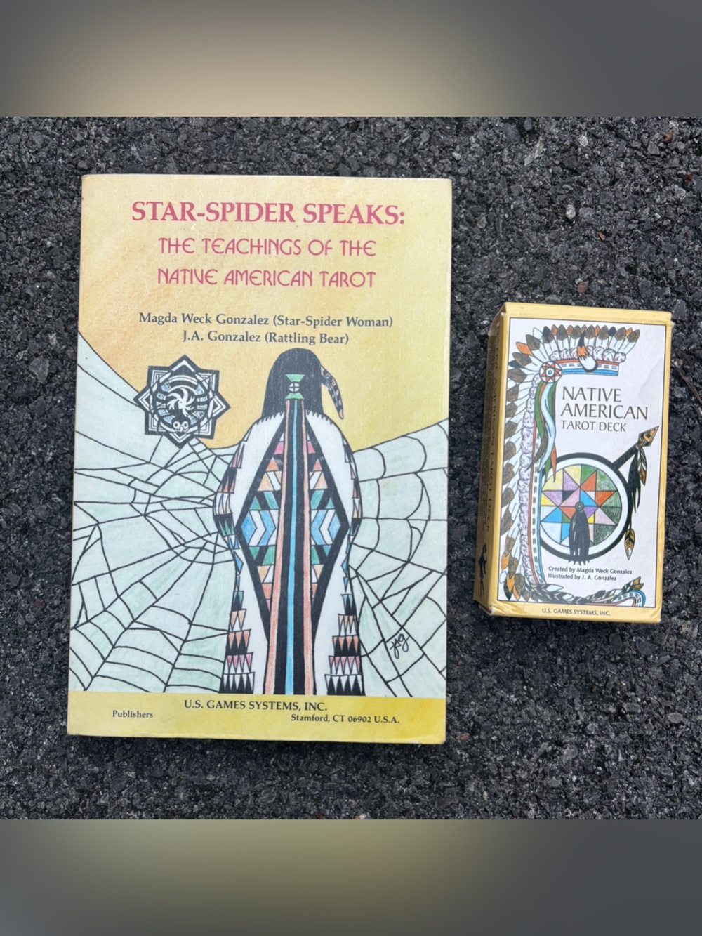 VTG Native American Tarot Deck & Star-Spider Speaks Companion Book Set